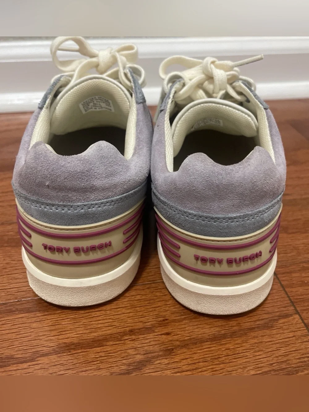 TORY BURCH Clover Court Sneaker In Ivory/yellow Canary/aria Blue 7 1/2